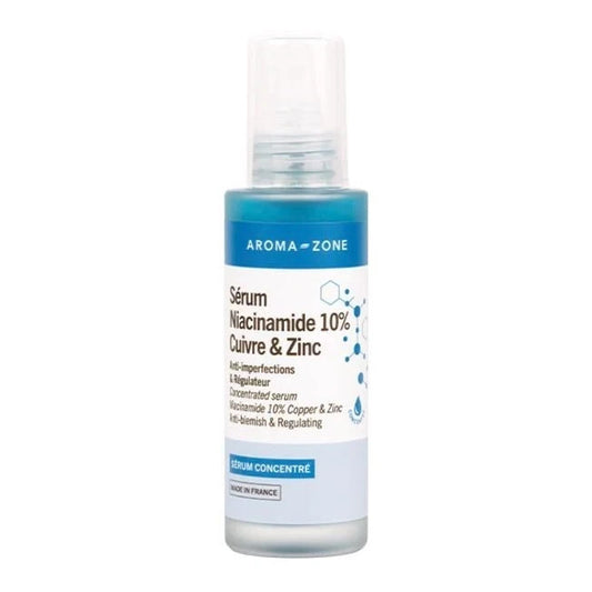 AROMA-ZONE SÉRUM CONCENTRÉ NIACINAMIDE 10% CUIVRE & ZINC 100ML FLACON EN VERRE
