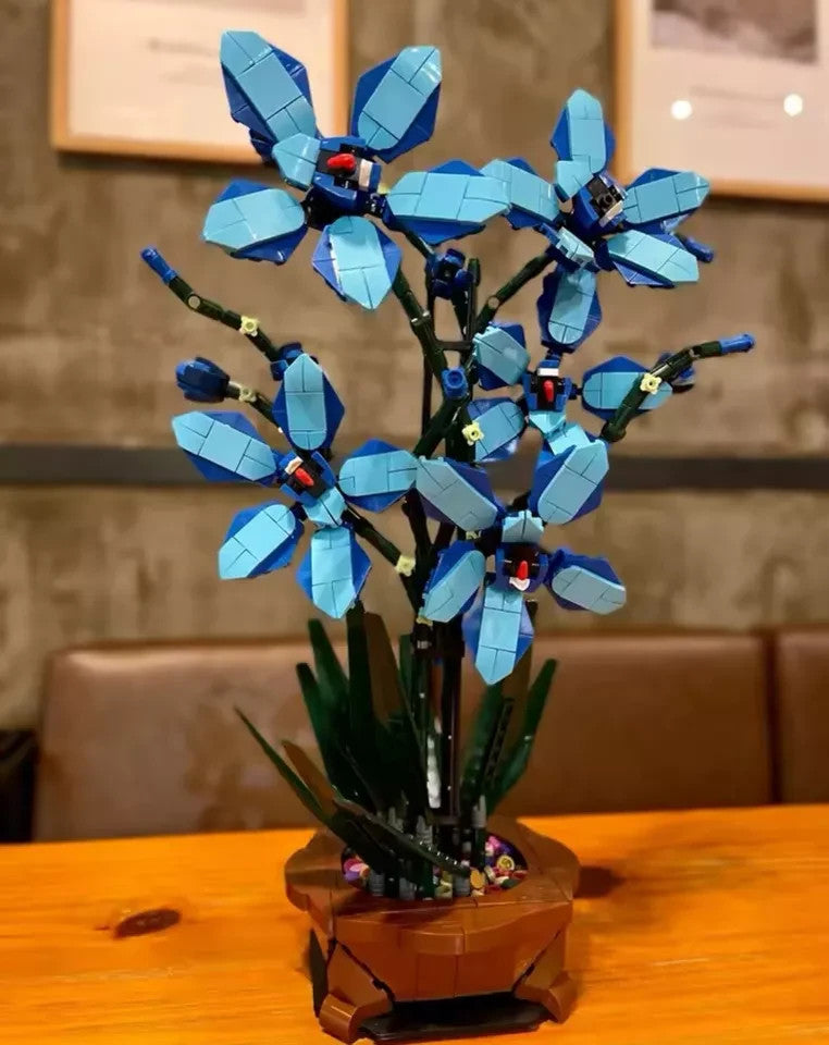 Jeux Assemblage Décoration  Fleurs Bouquet Bleu , Jeux Adultes Et Enfant