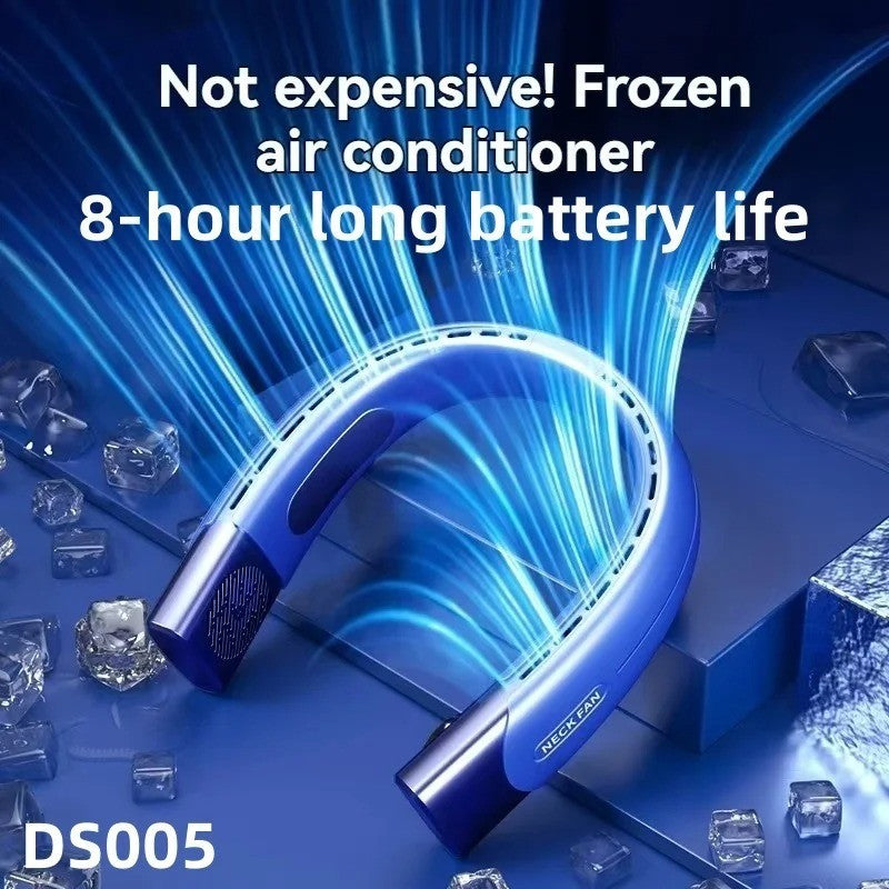 Neck Fan Rechargeable 8000mAh LED Display 360° Cooling Airflow Mini Conditioner