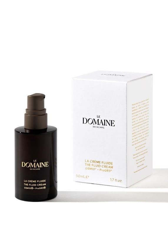 Le Domaine – La Crème Fluide Essentiel 50ml Peau Apaisée, Unifiée, Rajeunie