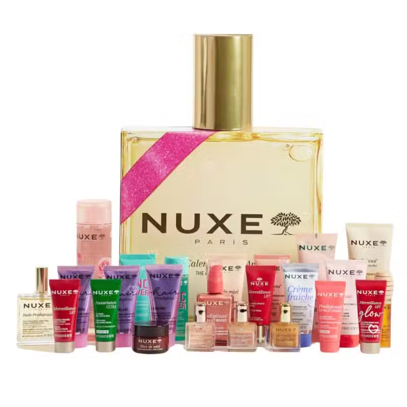 Calendrier de l'Avent Nuxe XXL Huile Prodigieuse 24 Soins Visage Corps Cheveux