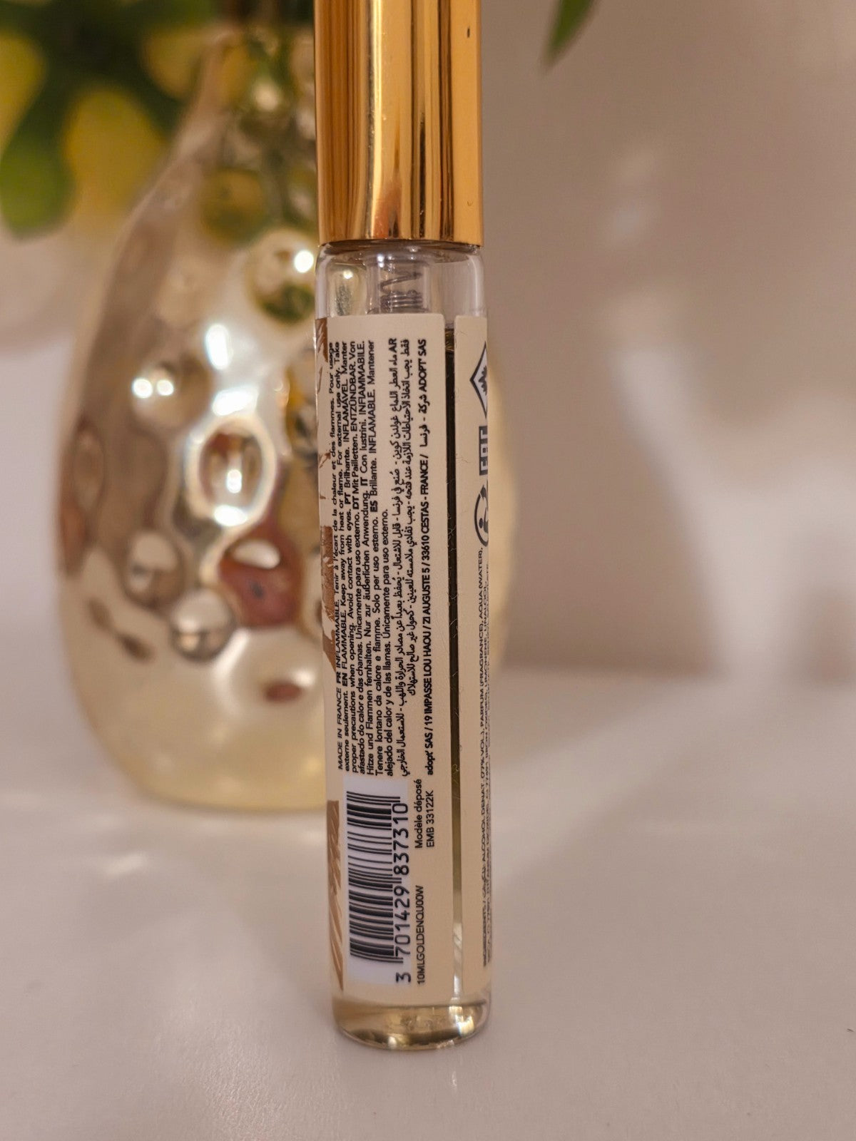 ADOPT' Eau De Parfum GOLDEN QUEEN 10 ml parfum femmes - vaporisateur de poche