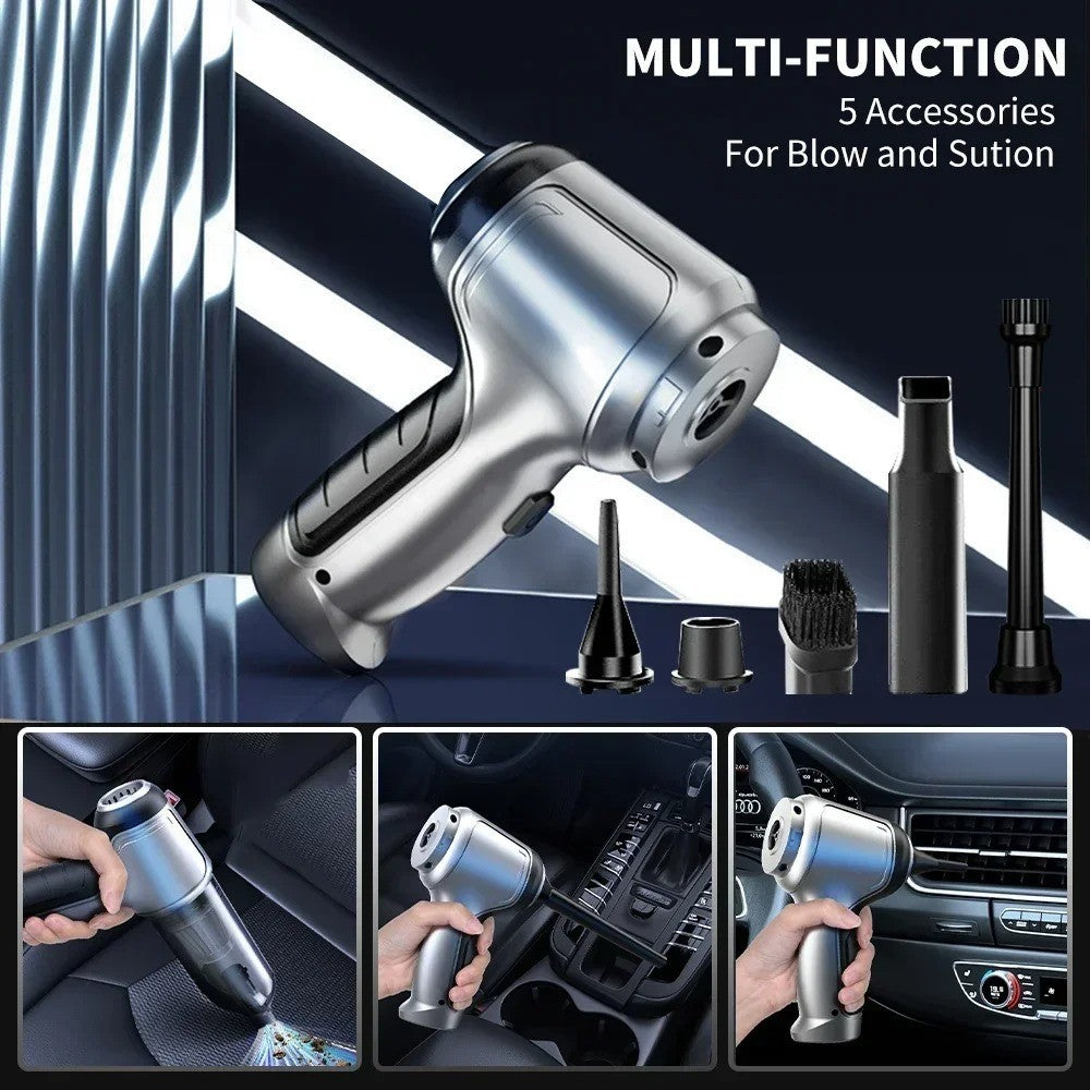 Aspirateur de voiture sans fil 95000Pa forte aspiration Machine de nettoyage 