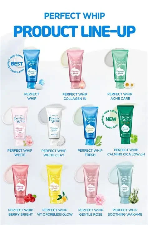 Senka nettoyant visage perfect whip apaisant & hydratant Mousse Nettoyante Japon