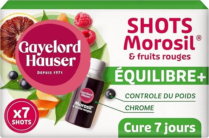 GAYELORD HAUSER morosil & fruits rouges shot minceur contrôle le poids FRANCE 7j