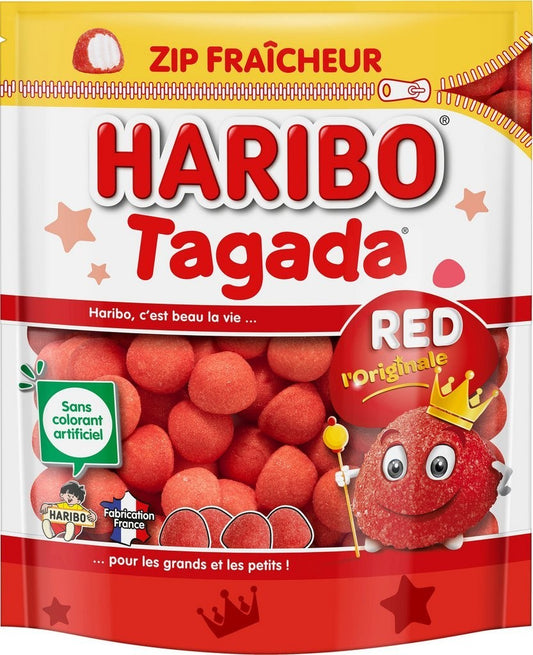 Haribo - Tagada - Paquet de confiserie Bonbons 220g sachet zip fraicheur