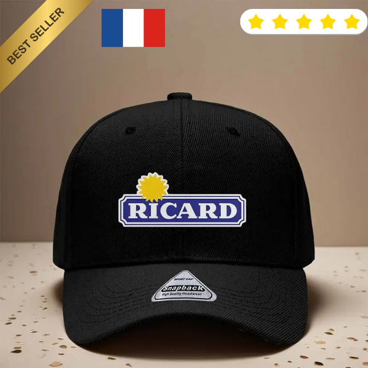 Casquette Ricard couvre chef apéritif drôle couleur noire apéro mec homme mixte