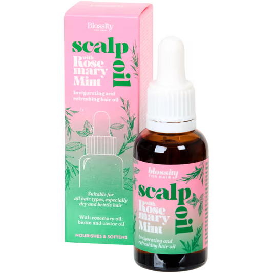 Huile de pousse capillaire pour les cheveux Romarin & Menthe, perte et densité