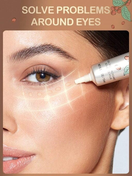 Contour des yeux gel pour les poches, cernes marrons, ridules, éclaircit 15ml