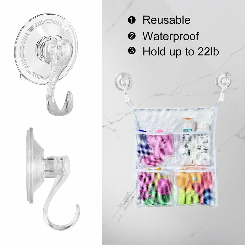 2PCS Heavy Duty Suction Cup Hook Christmas Wreath Suction Cup Wall Hooks Kitchen