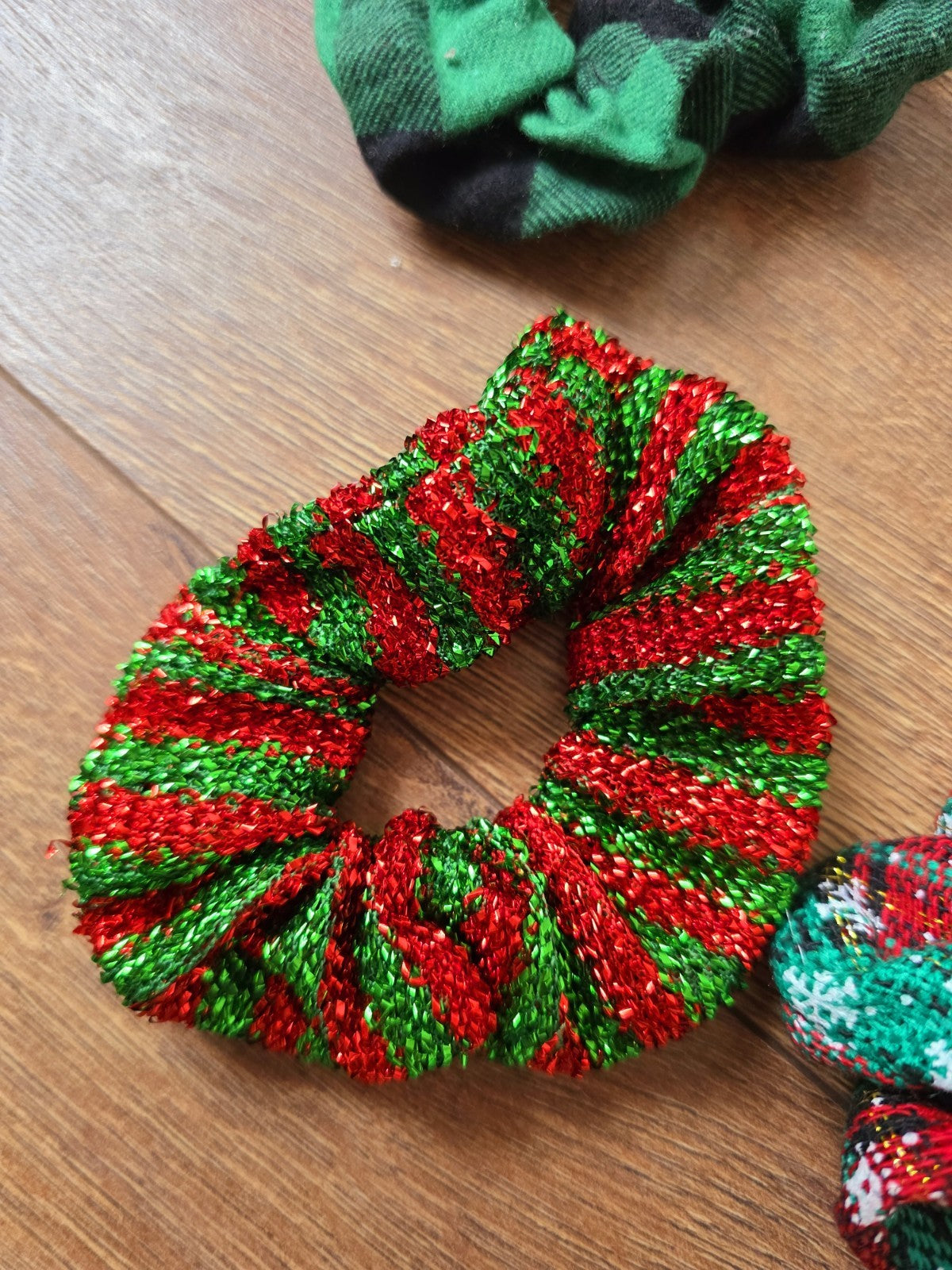 Élastique Chouchou De Noël  Cadeau Offre Fête Accessoires Cheveux Femme Fille X7