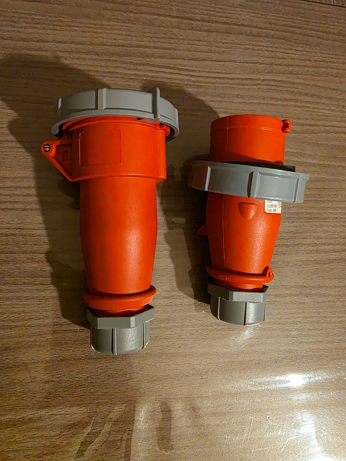 Lot connecteurs industriels MENNEKES – Mâle + Femelle – IP67 – 16A, 6h Type 550