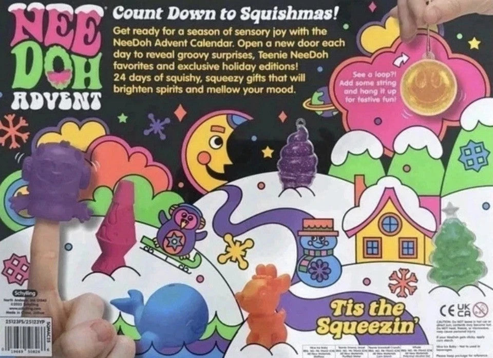 Needoh Christmas Advent Calendar 2026 Countdown Blind Box Holiday Gift