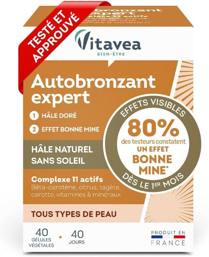 Vitavea bien-être - Autobronzant Expert - Hâle Doré et Effet Bonne Mine