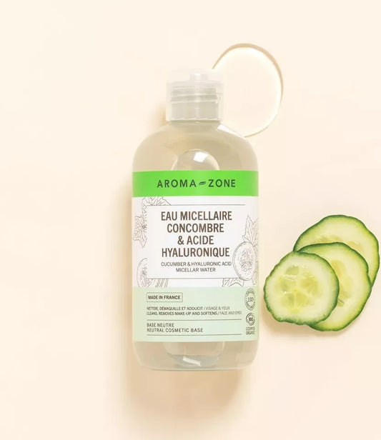 Eau micellaire au concombre BIO & Acide hyaluronique - 250ML