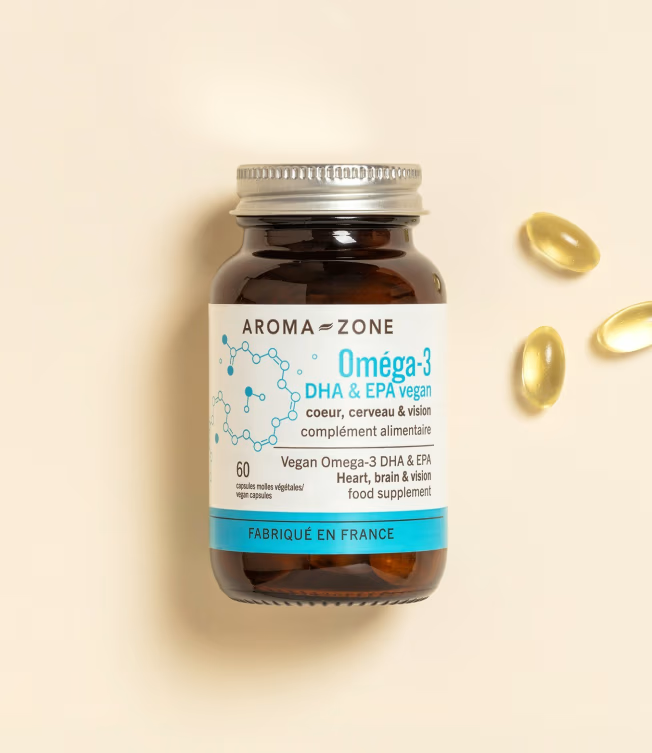 Aroma Zone Complément alimentaire omega-3 cerveau, yeux, vision 60caps