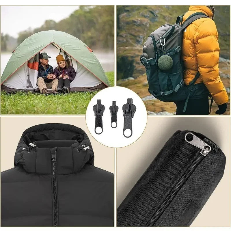 3 PCS Fermeture Eclair 3 Tailles Universel Instantané Réparation Remplacement