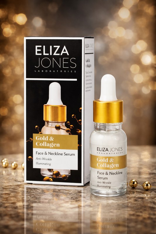 Sérum Visage & Décolleté Gold & Collagen 10mL Anti-Rides Eliza Jones