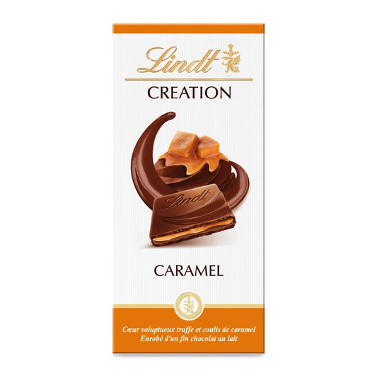 Tablette de Chocolat Lait Création Caramel LINDT La tablette de 150g