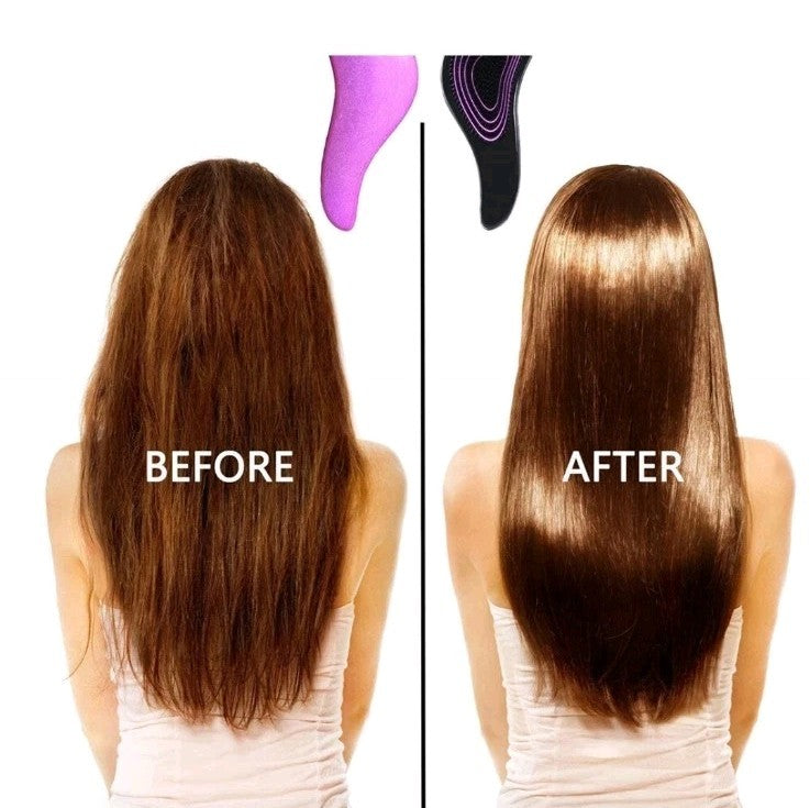 Brosse cheveux ultra démelante paillette pour tous types de cheveux Rose 🇫🇷