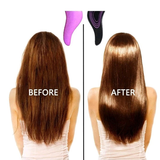 Brosse cheveux ultra démelante paillette pour tous types de cheveux Rose 🇫🇷