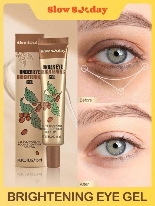 Contour des yeux gel pour les poches, cernes marrons, ridules, éclaircit 15ml