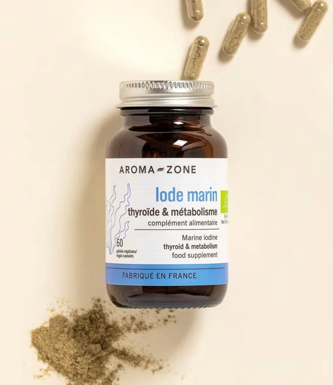 Iode Marin BIO 60 gélules – Thyroïde Métabolisme Énergie – Kelp Naturel Vegan