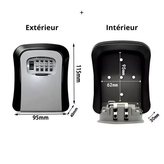 Boîte à Clé Code Sécurisé Location Logements Courte Durée Murale Clef Serrure