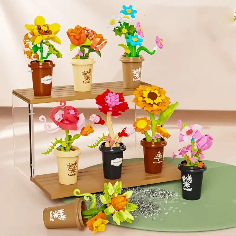 Jeux Assemblage Décoration Fleurs Mini, Jeux Adultes Et Enfant aléatoire x1