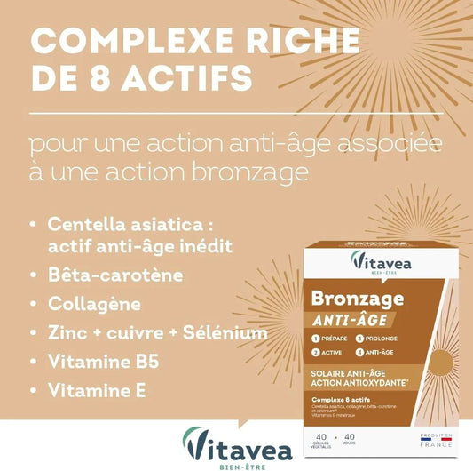 Vitavea - Bronzage Anti-Âge - Prépare, Active Et Prolonge Les Effets Du Soleil