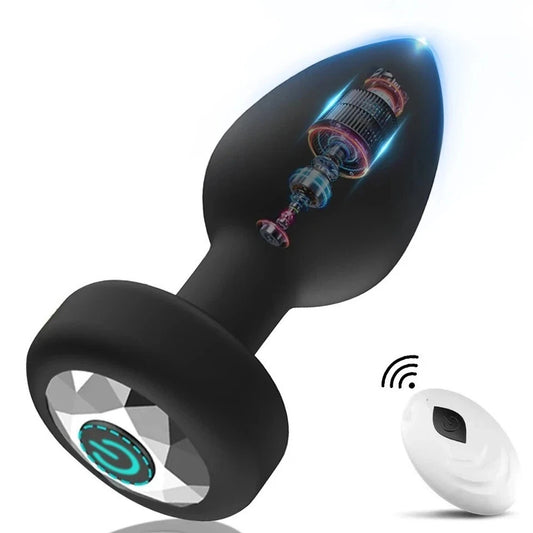 Plug Anal Vibrant Sextoy Femme Homme 10 Modes De Vibrations USB Télécommande