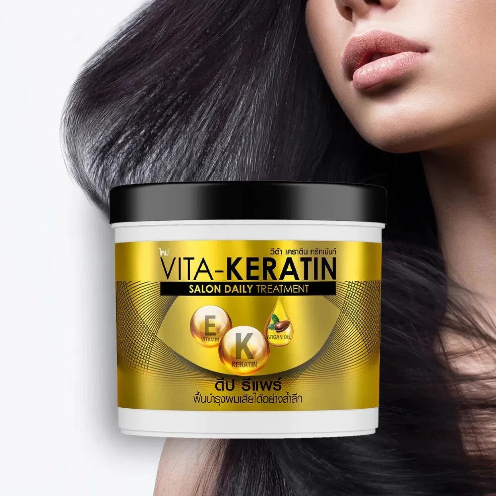 Masque Cheveux Vita Keratin 250ml | Crème Kératine Thaïlandaise