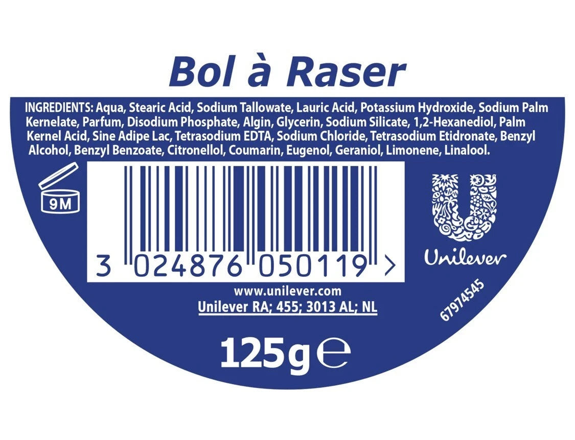 Bol à Raser Monsavon - Lot de 4 bols (125g x 4) - homme et femme - Envoi rapide