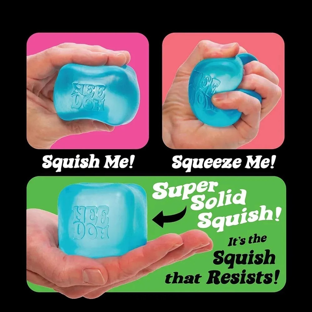 NeeDoh Nice Ice Baby Small Cube Fidget Squish Toy Nee Doh Mini Squeeze Ball NEW
