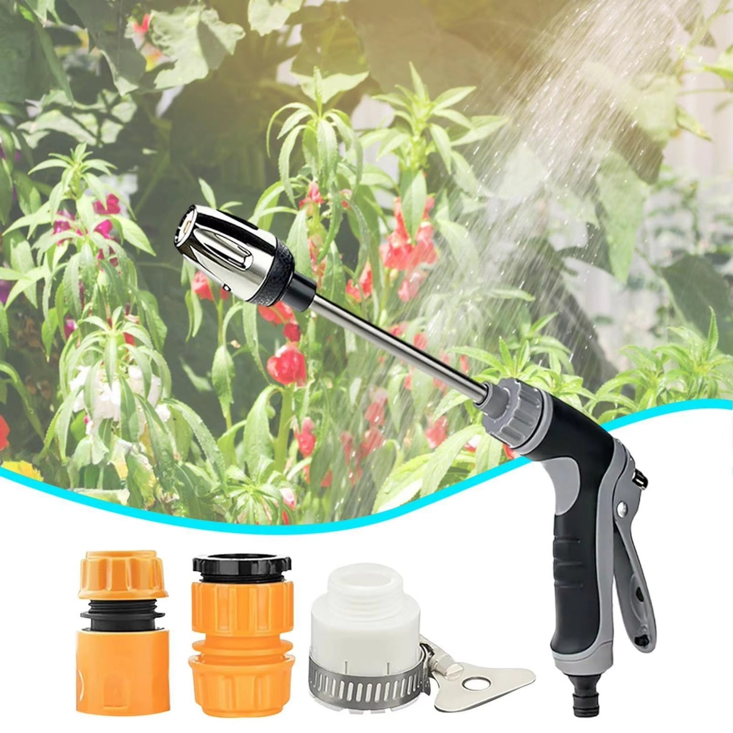 High Pressure Spray Water Guns Garden Watering Hose Nozzle Sprinkler Car Washing