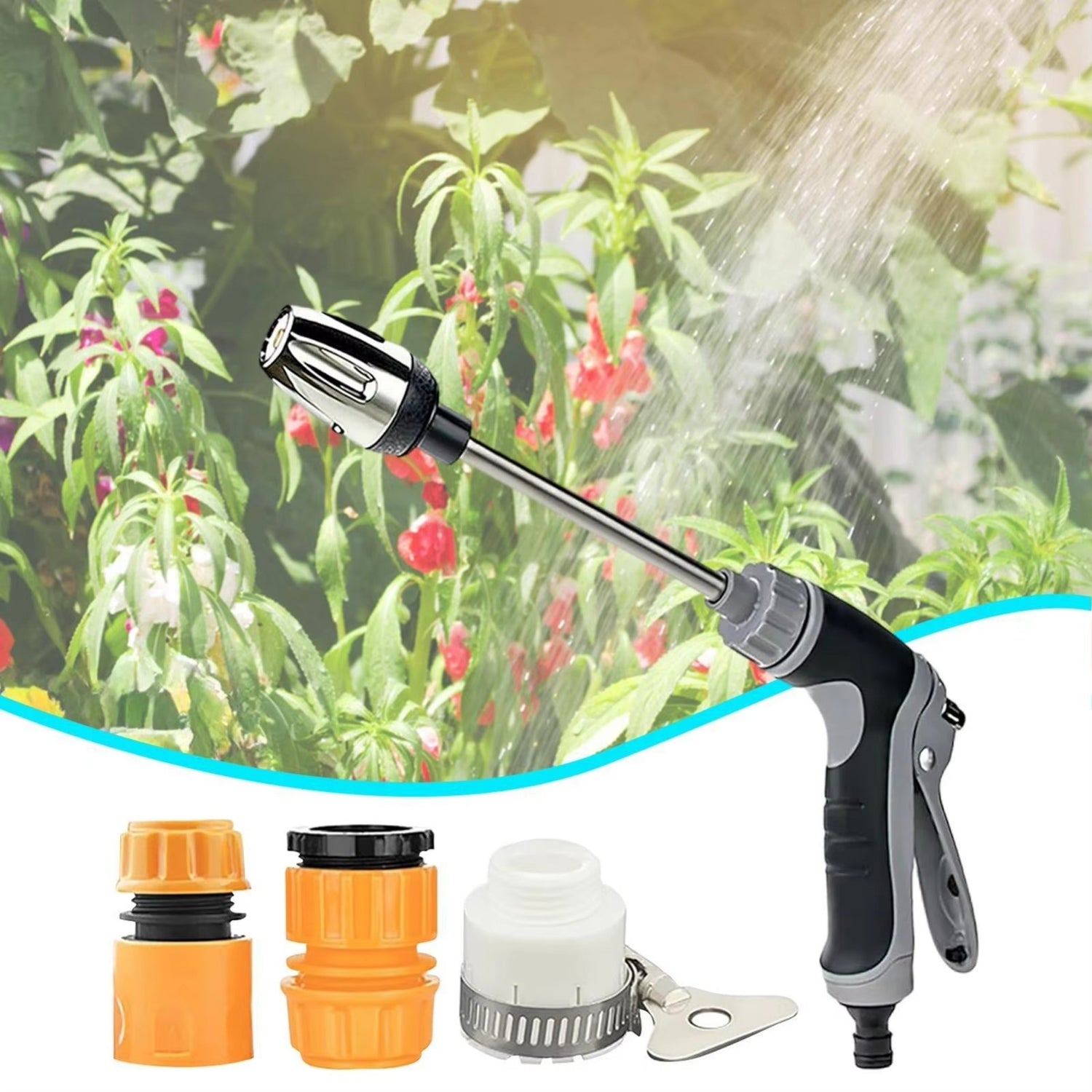 High Pressure Spray Water Guns Garden Watering Hose Nozzle Sprinkler Car Washing