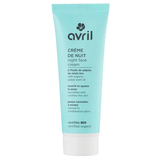 Crème de nuit Peaux Normales & Mixtes Avril cosmétique 50ml NEUF