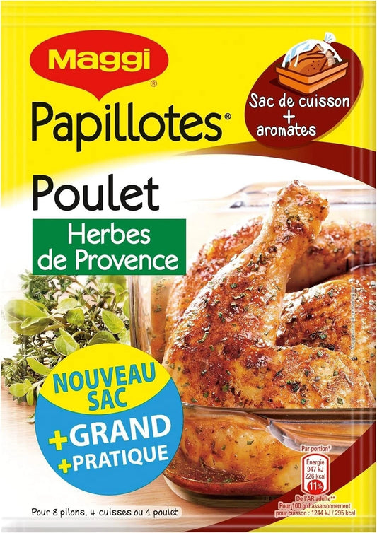 Maggi Papillotes Poulet Herbes de Provence (1 Sachet) - 34g