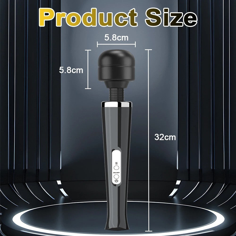 Handheld Massager Wand Vibrating Massage Magic Full Body Therapy Motor 20 Speed