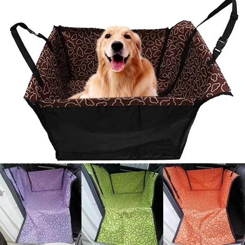 Waterproof Dog Car Seat Cover Rear Back Seat Protector Hammock Mat for SUV Car