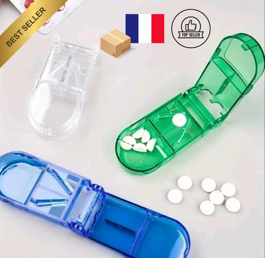 💊 Coupe-Comprimé Médicament Bleu – Pratique, Précis et Compact ! 💊 Maison