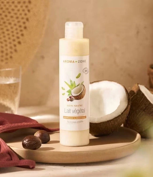 AROMA-ZONE LAIT VEGETAL NEUTRE 200ML HYDRATANT ET NOURRISSANT