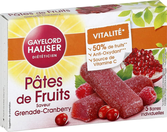 Gayelord Hauser - Pâte De Fruits Énergie 125G - Lot De 3 - Grenade