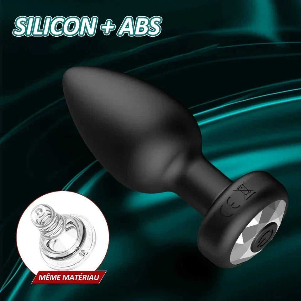 Plug Anal Vibrant Sextoy Femme Homme 10 Modes De Vibrations USB Télécommande