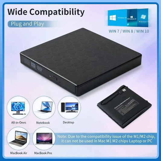 USB 3.0 External Blu RAy Drive Portable 3D BD-Combo Optical Drive CD DVD Player