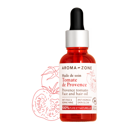 🍅 Huile de Soin Tomate de Provence BIO – Teint Éclatant & Anti-Âge Naturel 🍅