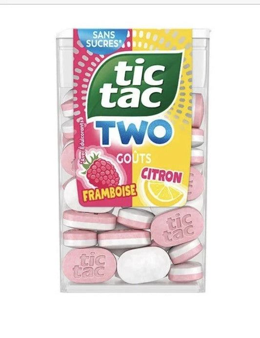 TIC TAC TWO FRAMBOISE CITRON SANS SUCRES 38,5G