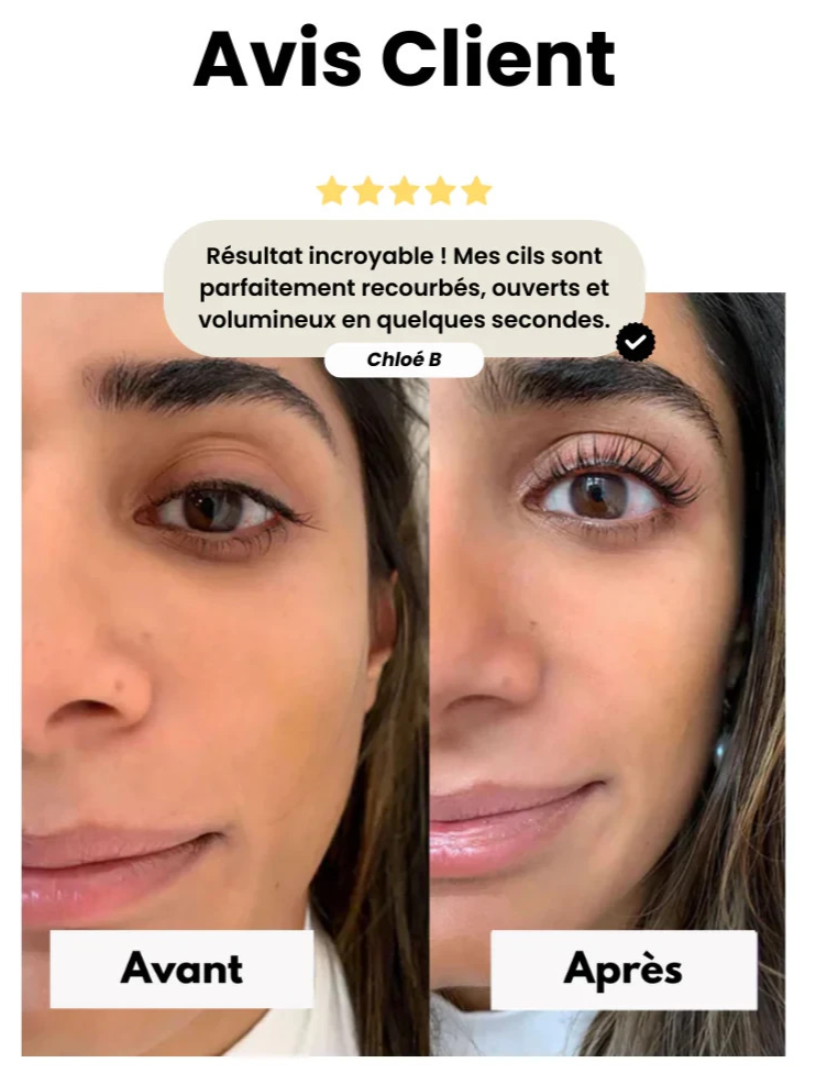 Recourbe-cils Chauffant Recourbe-Cils Électrique USB Rechargeable blanc