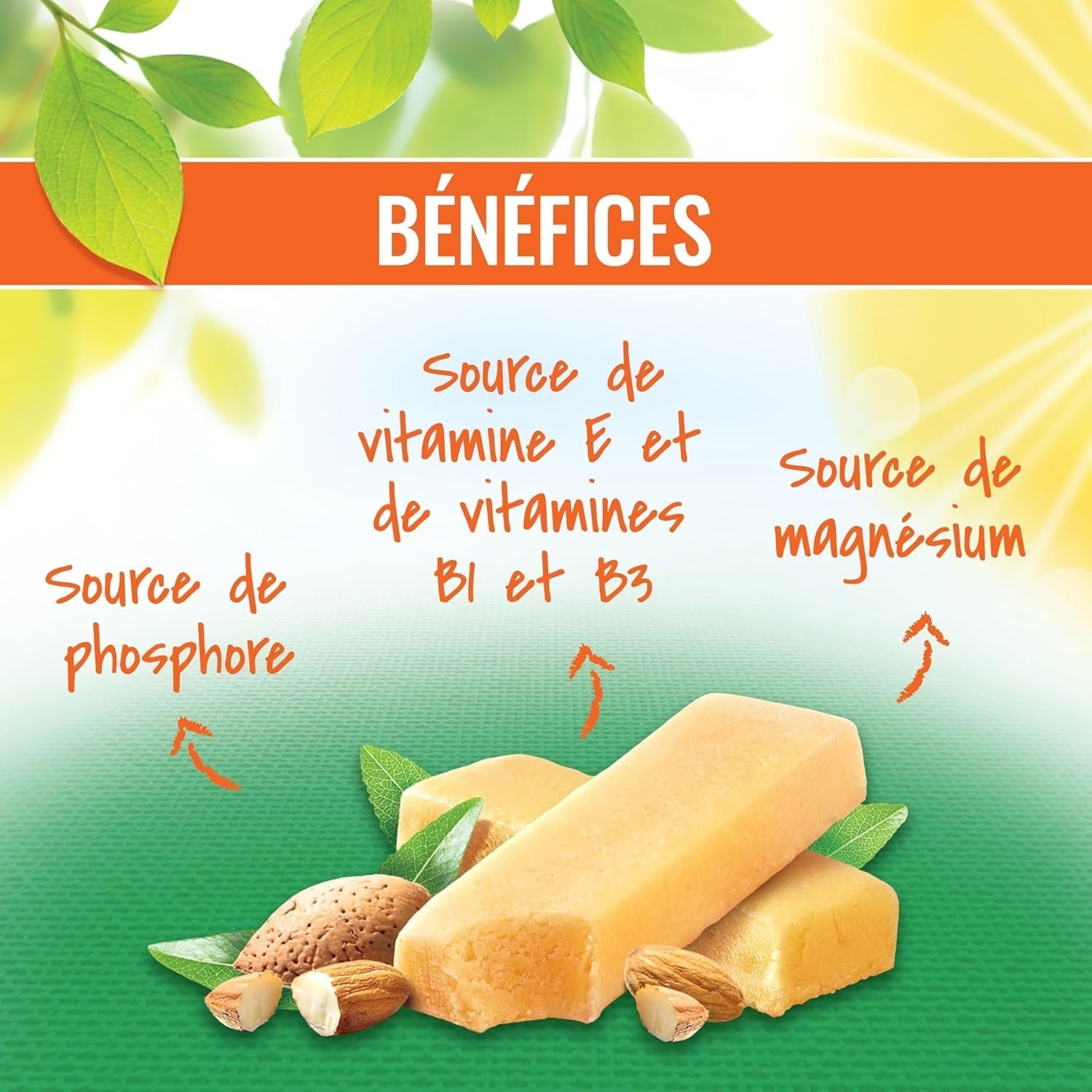 Gayelord Hauser - Barres Amandes 125G Vitamines C et anti-oxydant - lot de 3