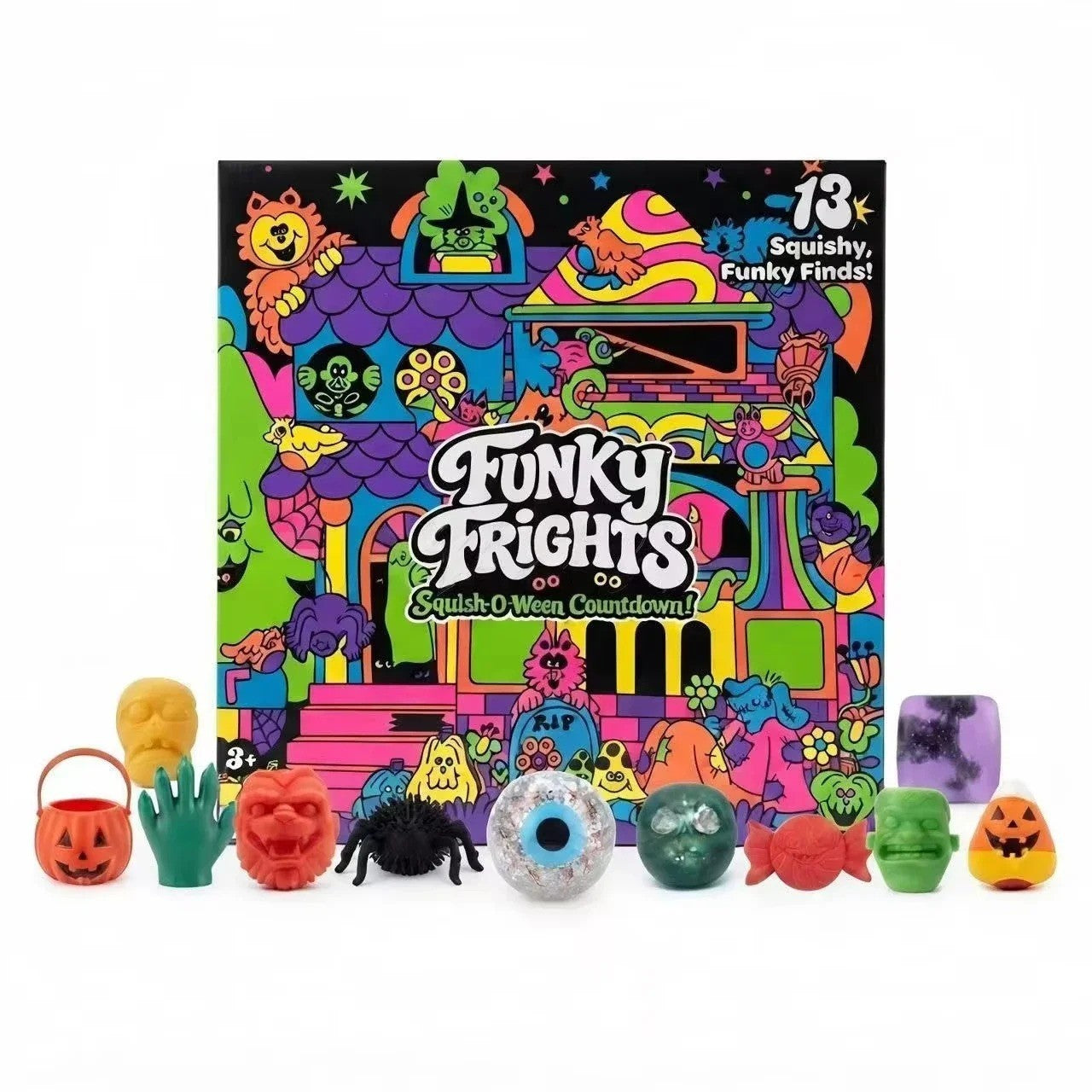 Calendrier de halloween NeeDoh 2026 – Compte à rebours, boîte surprise x13